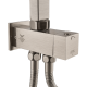 10 inch 250mm Square Brushed Nickel Twin Shower Set Top/Bottom Inlet 10 inch 250mm Square Brushed Nickel Twin Shower Set Top/Bottom Inlet